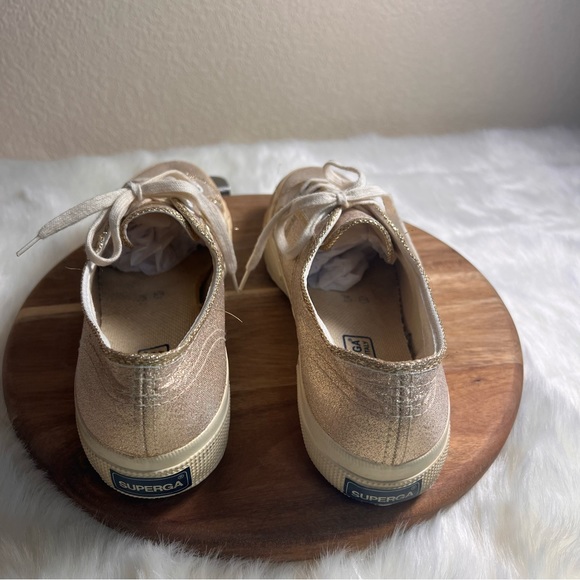Superga Metallic Gold Made in Italy Sneakers Size EU 38 - Picture 5 of 10